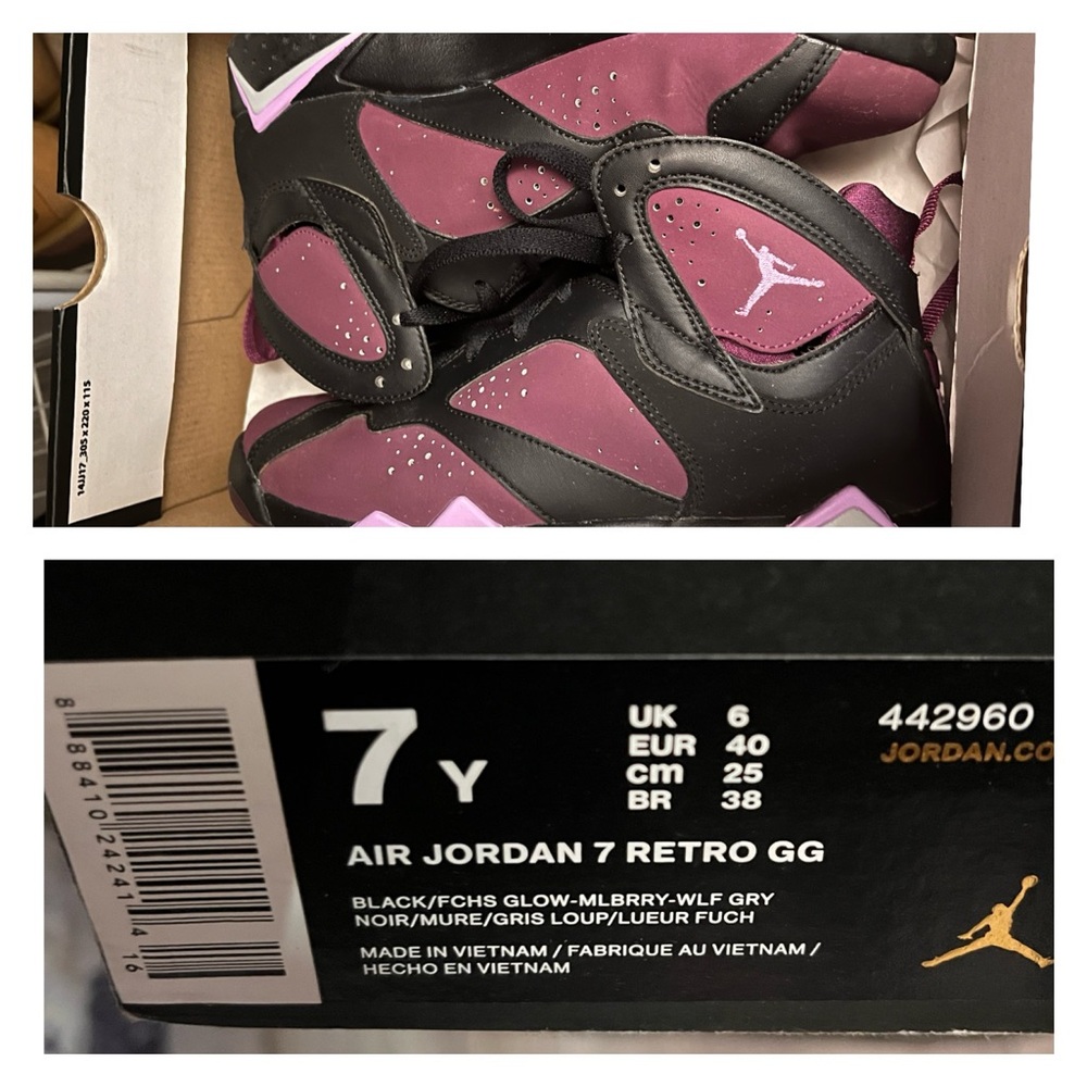 Women’s Air Jordan 7. Worn very little.
